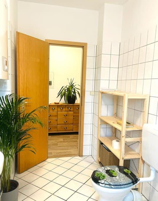 P6 - Familienwohnung Am Park Und Saale Halle  Eksteriør bilde